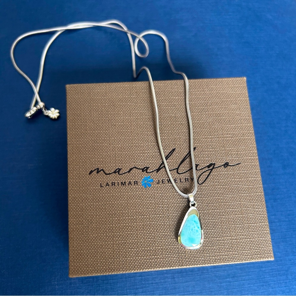 Marahlago Larimar Necklace Cheyenne